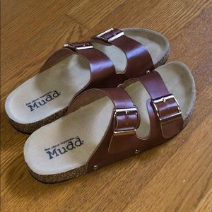 Brown (fake) Birkenstocks